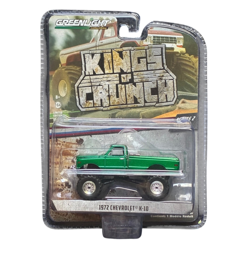 CHASE CAR – 1972 Chevrolet K-10 Monster Truck – Kings of Crunch Series 2 – GreenLight 1:64 – GL49020-F-CHASE