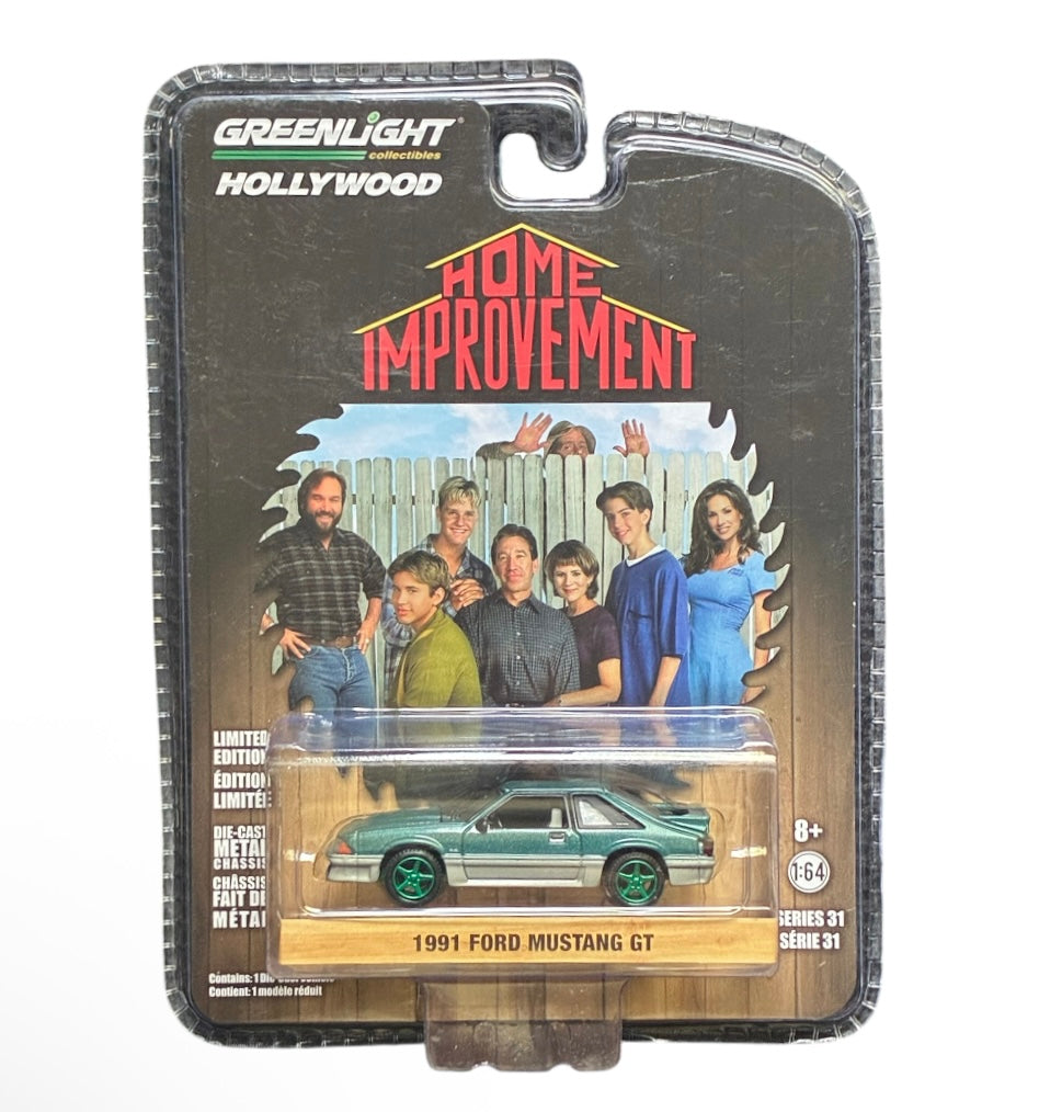 CHASE CAR – Ford Mustang GT 1991 – Home Improvement – Série 31 – Green Machine – GreenLight Hollywood 1:64 – GL44910-C-CHASE