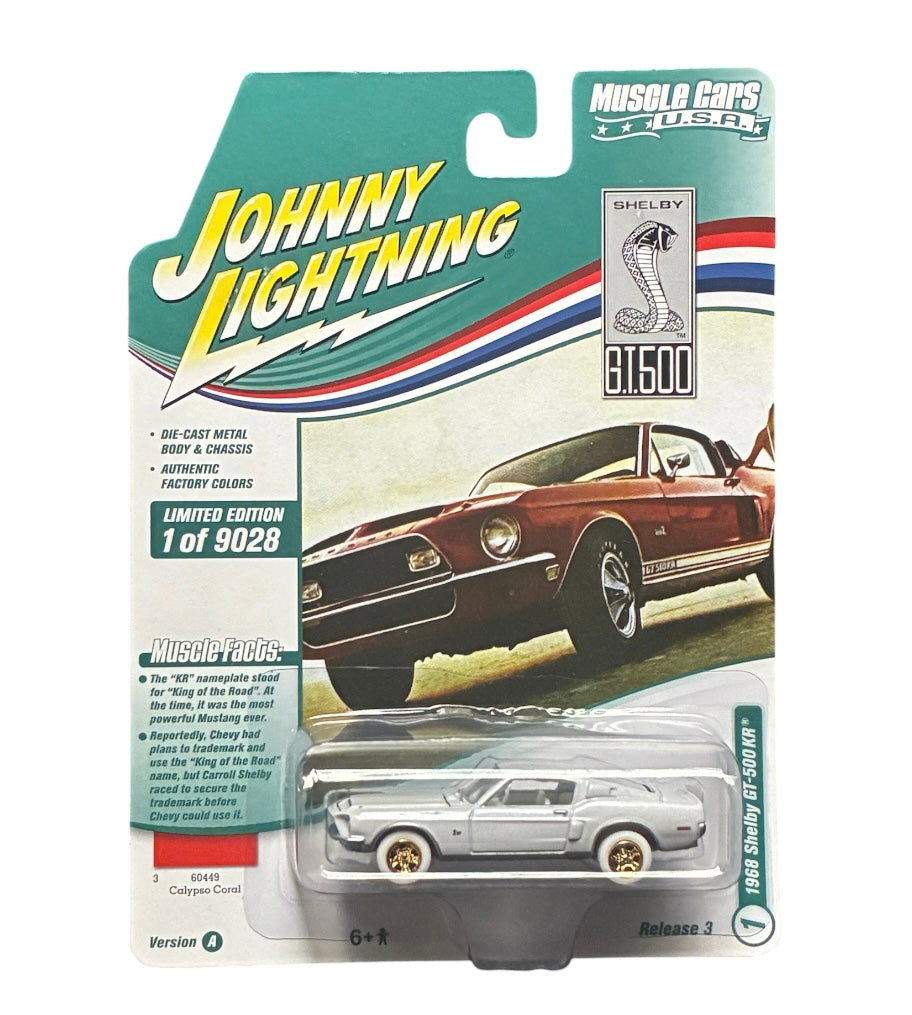 CHASE CAR – 1968 Shelby GT-500 KR – Muscle Cars U.S.A. Release 3 Version A – Johnny Lightning 1:64 – JLMC027-3A-1-CHASE
