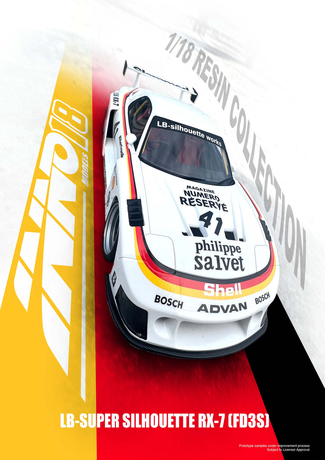 1:18 Mazda RX7 (FD3S) LB-SUPER SILHOUETTE WHITE