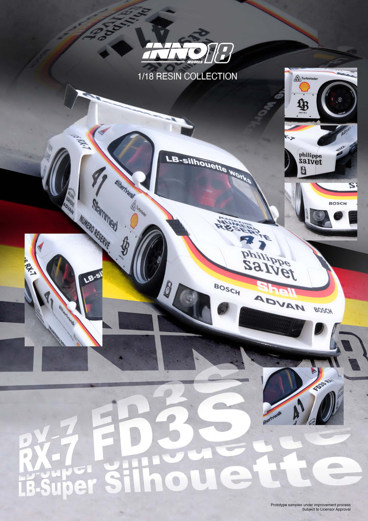 1:18 Mazda RX7 (FD3S) LB-SUPER SILHOUETTE WHITE