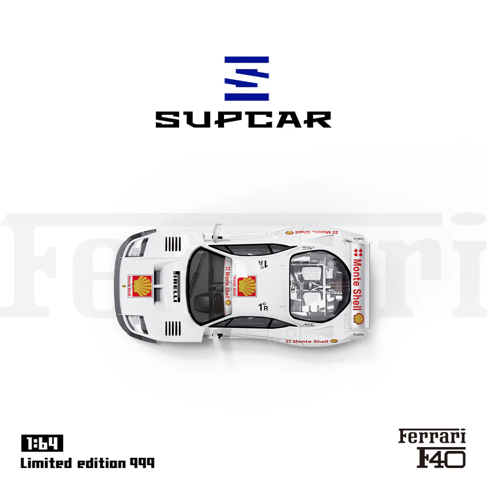 SUPCAR 1/64- Ferrari F40 SHELL SC64006