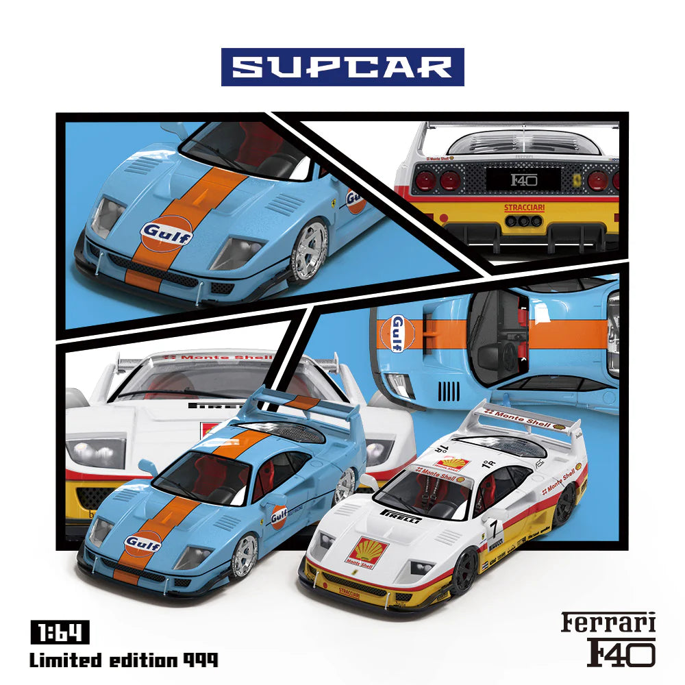 SUPCAR 1/64- Ferrari F40 SHELL SC64006