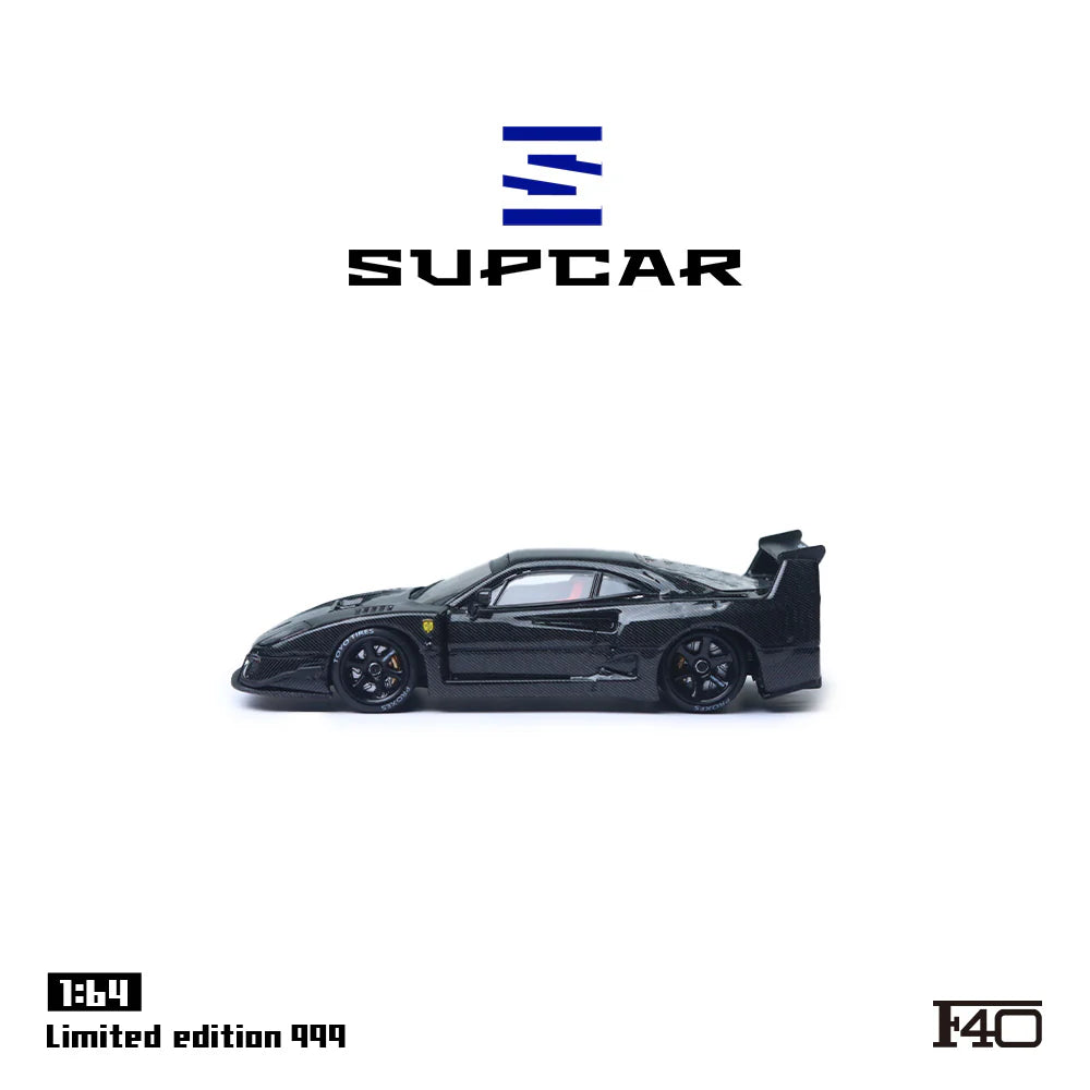 SUPCAR 1/64- Ferrari F40 BLACK SC64007