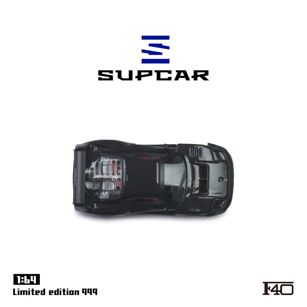 SUPCAR 1/64- Ferrari F40 BLACK SC64007