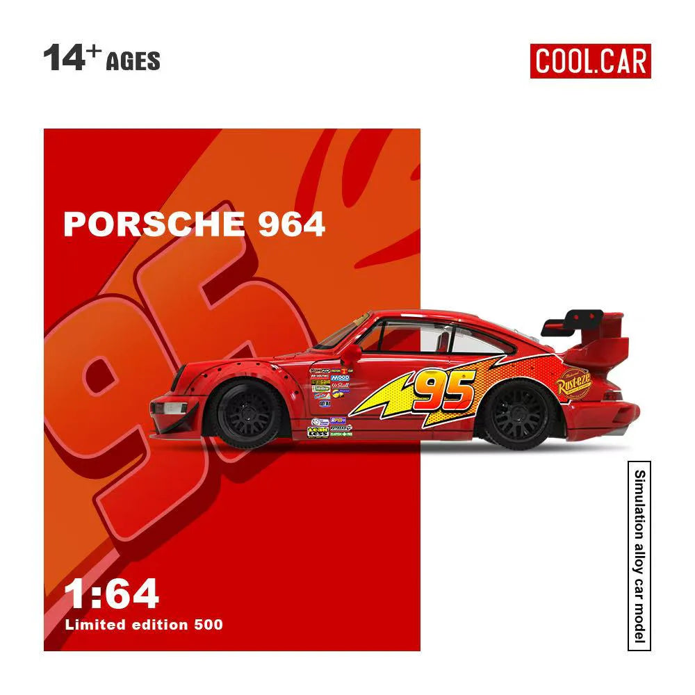 CoolCar 1:64- Porsche 964- Lightning McQueen CC640883