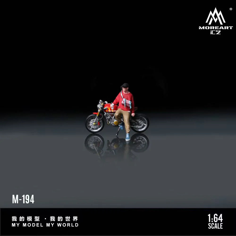 MoreArt 1:64 Ducati McDonald’s Motorcycle Casual Rider Doll – MO222194