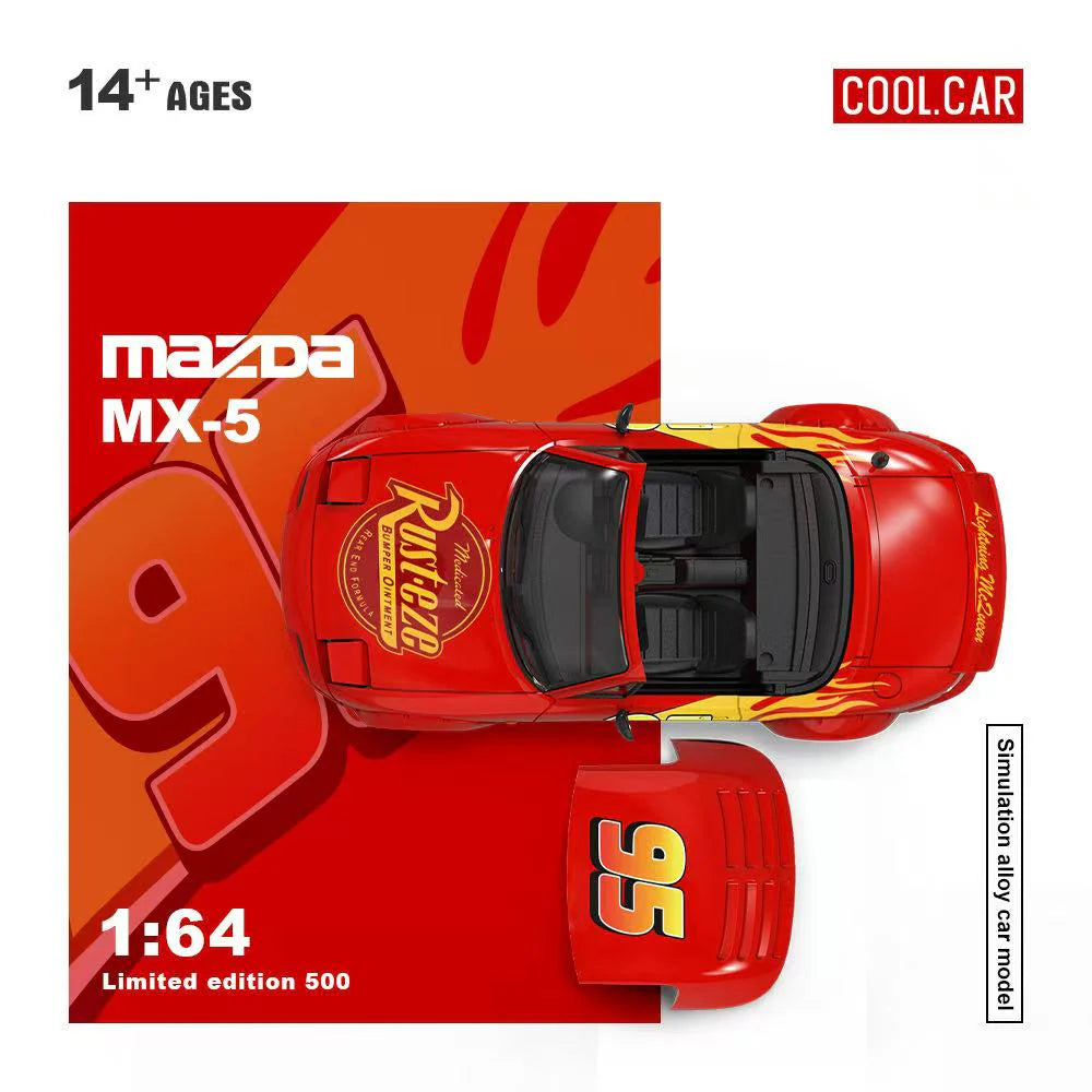 CoolCar 1:64-Mazda MX-5- Lightning McQueen CC646915