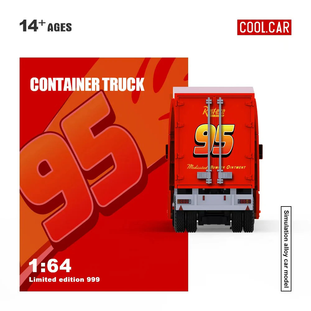 Cool Car 1:64 Freightliner Container Truck – Lightning McQueen Livery CC800116