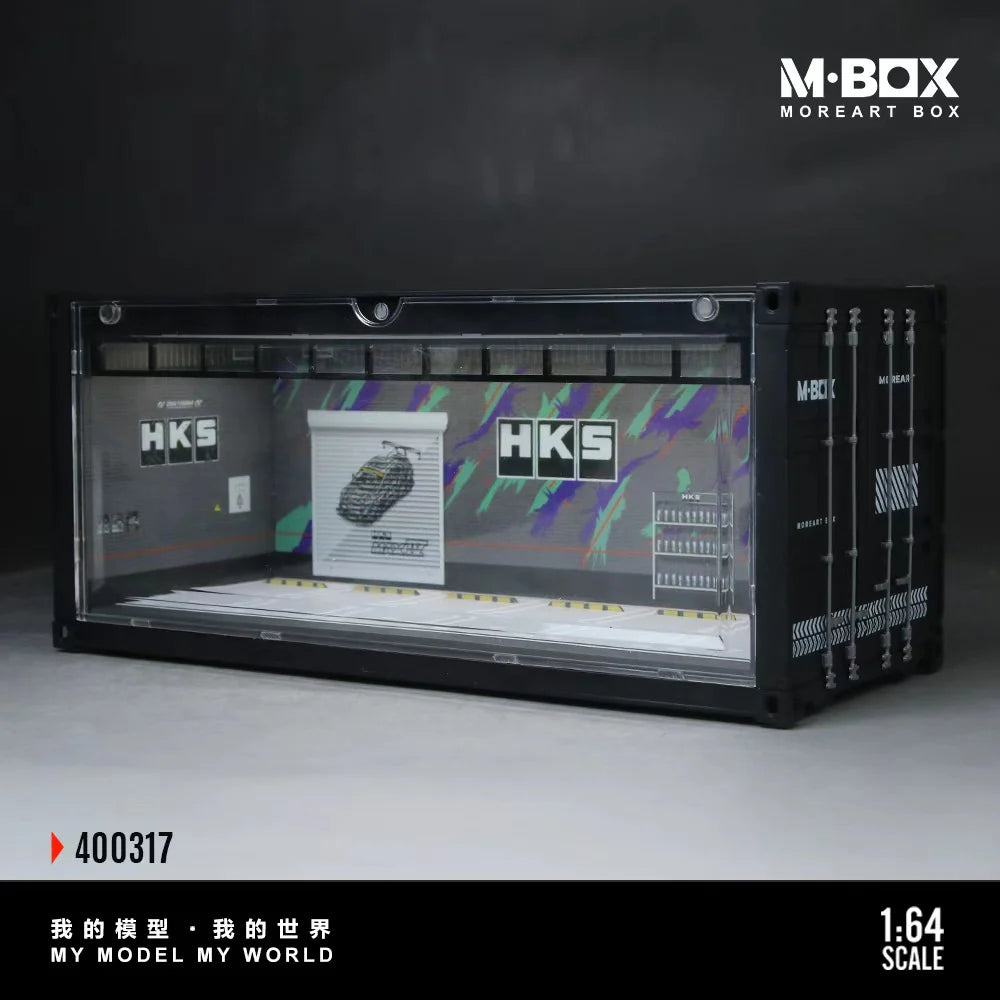 Scène de rangement conteneur HKS B avec arrière-plan – MBox 1:64 MB400317