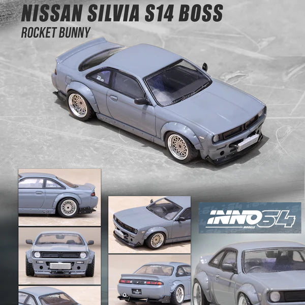 Nissan Silvia S14 Rocket Bunny Boss Aero (Grey)