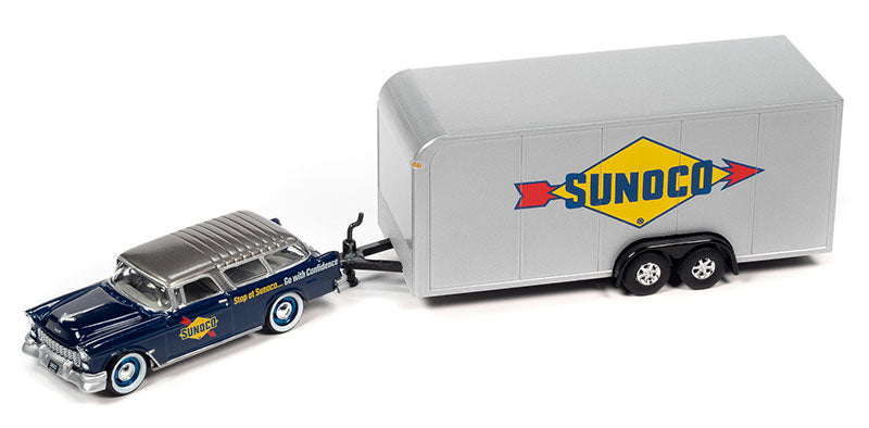 1955 Chevrolet Nomad with Enclosed Trailer - Sunoco