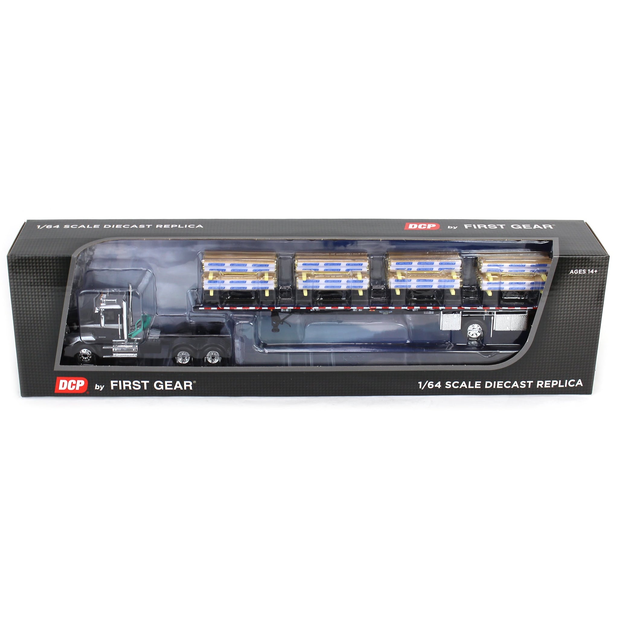 1/64 Mack Pinnacle with 53ft Wilson Roadbrute Trailer & Pallet Load (DCP by First Gear)