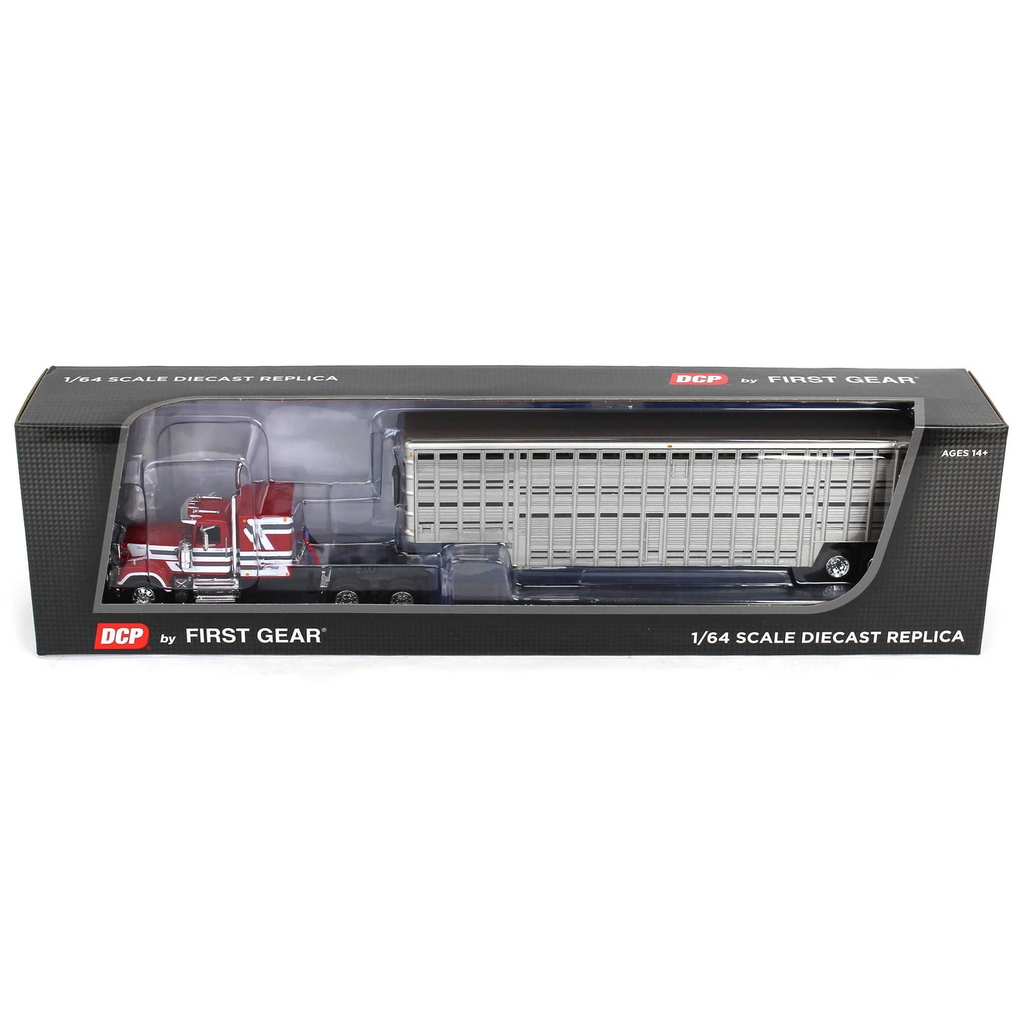 1/64 Mack Super-Liner with 45ft Wilson Vintage Livestock Trailer, DCP by First Gear