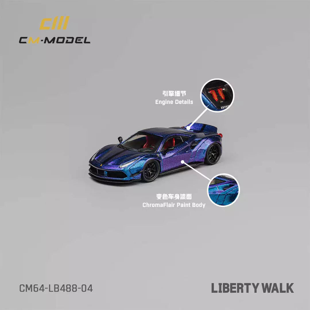 Ferrari F488 LBWK widebody Chameleon (CM64-LB488-04)