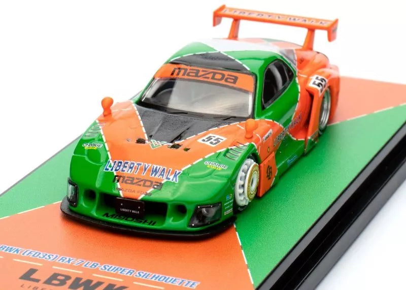 Mazda RX-7 FD3S LB-Super Silhouette (Vert et Orange)