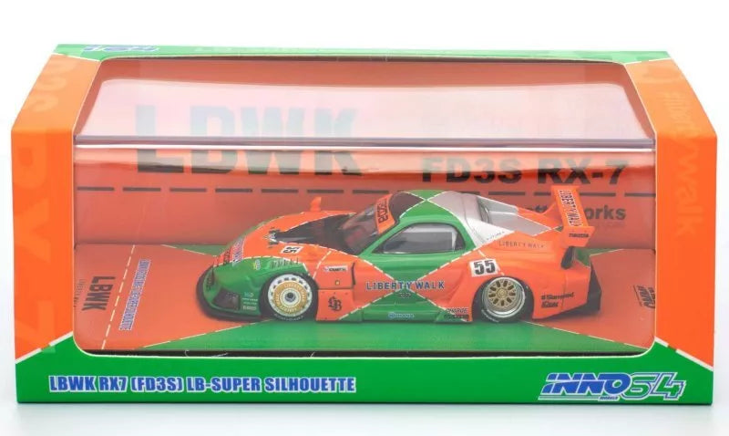 Mazda RX-7 FD3S LB-Super Silhouette (Vert et Orange)