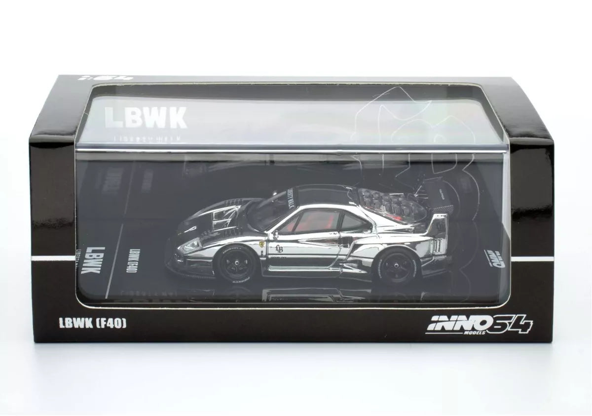 Ferrari F40 Liberty Walk (Chrome Silver) - China Hobby Expo 2024 *LIMIT 2 PER CLIENT*