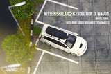 Mitsubishi Lancer Evolution IX Wagon Avec Coffre De Toit (Blanc)