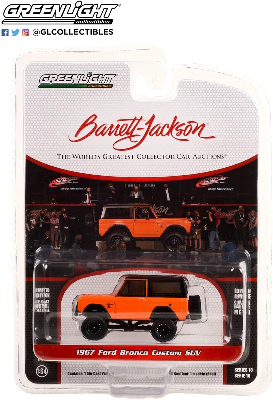 1967 Ford Bronco Custom in Custom Orange with Black Top