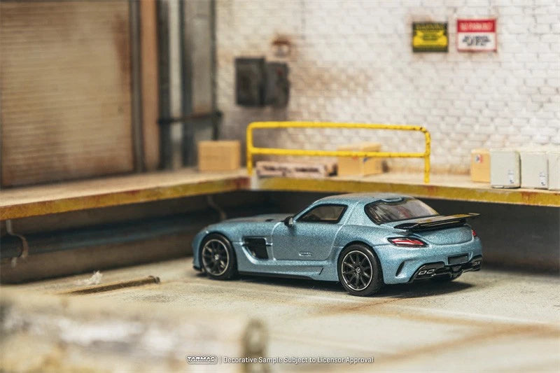 Tarmac Works 1:64, Mercedes-Benz SLS AMG Coupé Black Series Matte Blue T64G-027-MB