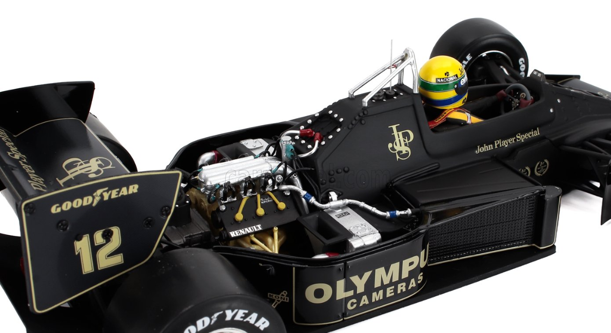 F1 97T RENAULT TURBO TEAM LOTUS JPS N 12 MONACO GP 1985 AYRTON SENNA - ENGINE DETAILS