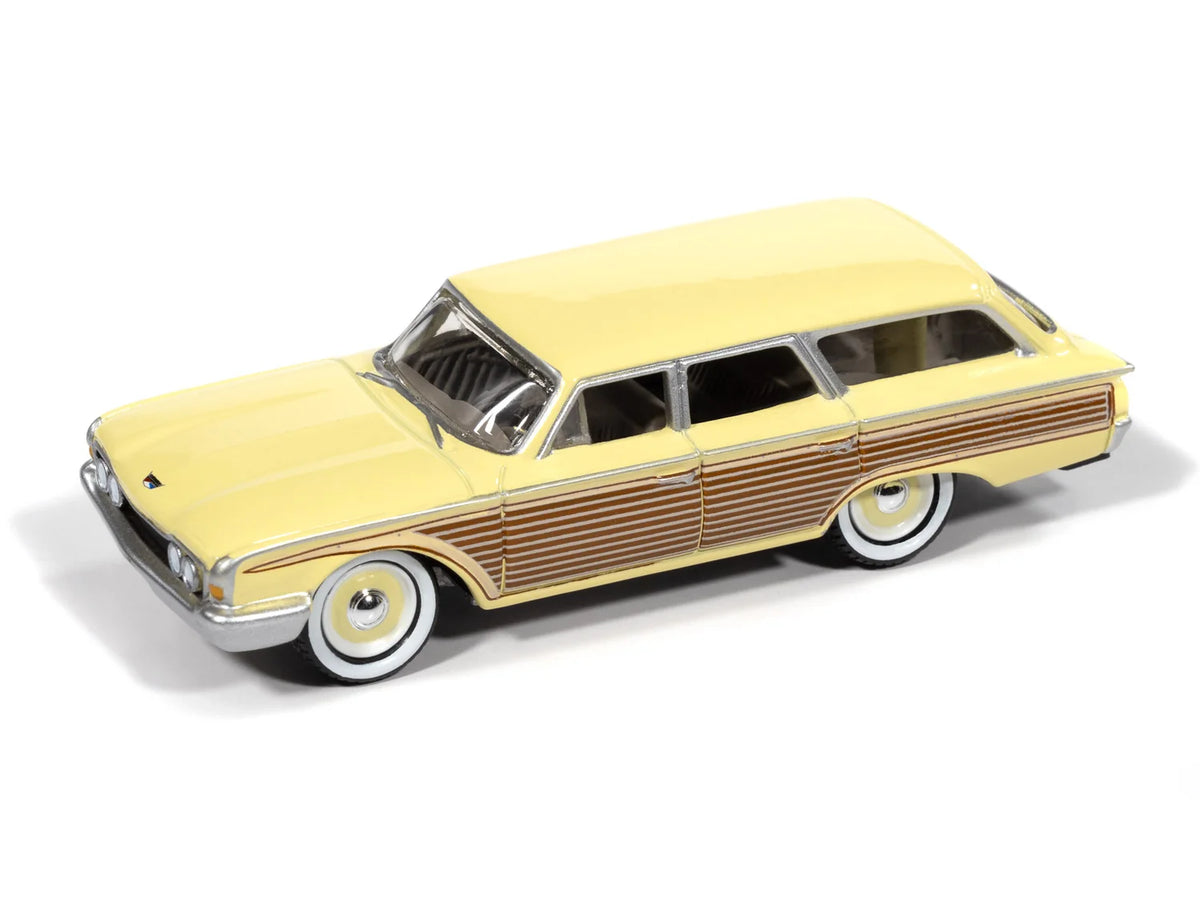 Johnny Lightning 1:64 1960 Ford Country Squire avec bateau Mastercraft – Yosemite Yellow – JLBT024-2-2