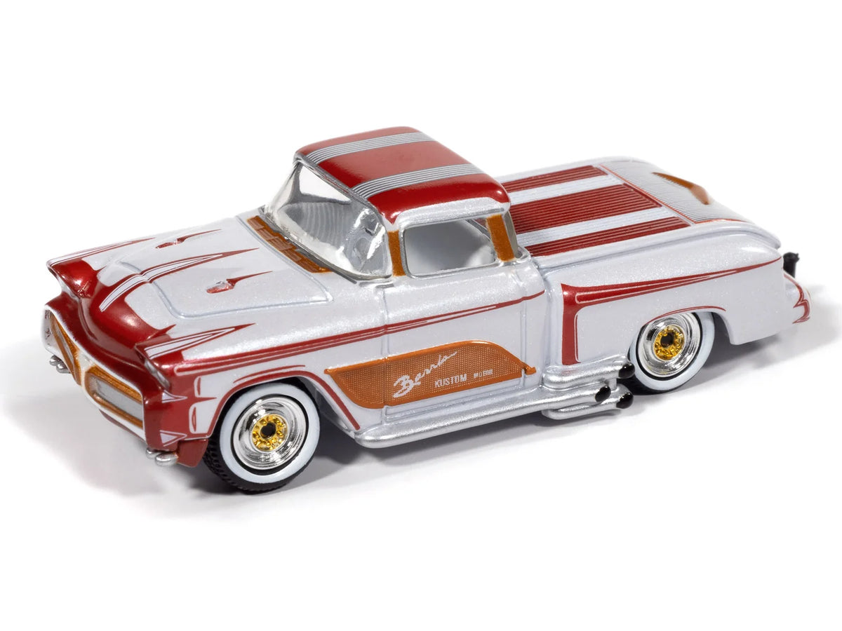 Johnny Lightning 1:64 Barris Kopper Kart avec remorque fermée – Copper & White – JLBT024-2-1