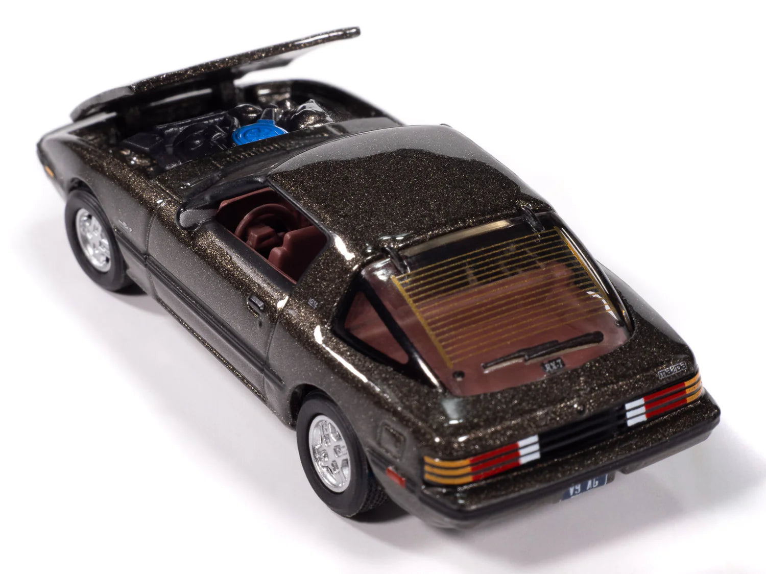 Johnny Lightning-1985 Mazda RX-7 (V9 Metallic Silver) JLCG037-2