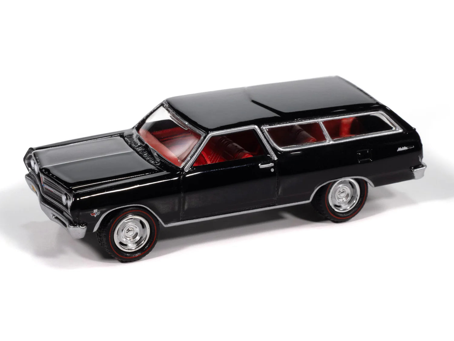 Johnny Lightning-1965 Chevy 2-Door Wagon-(Black) JLCT017-1