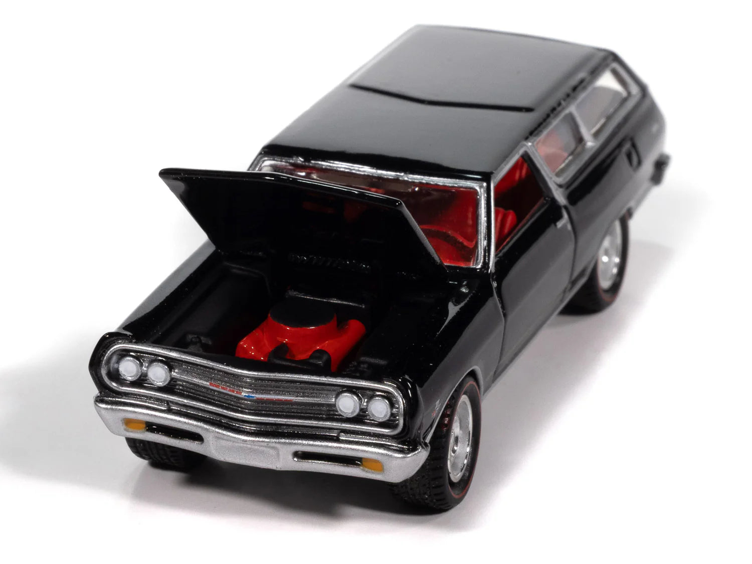 Johnny Lightning-1965 Chevy 2-Door Wagon-(Black) JLCT017-1