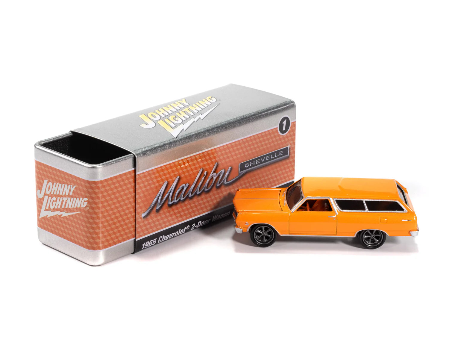 Johnny Lightning-1965 Chevy 2-Door Wagon-(Sunset Metallic) JLCT017-4