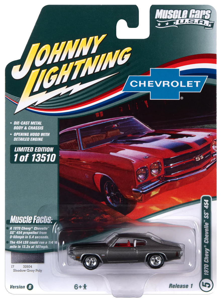 1970 Chevrolet Chevelle SS 454 (Shadow Gray w/Black Hood & Trunk Stripes)