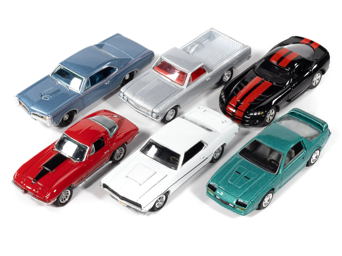 Johnny Lightning 1:64 Muscle Cars USA 1969 Mercury Cougar Eliminator – White with Black Stripe – Mecum Auctions – JLMC035-3B-2