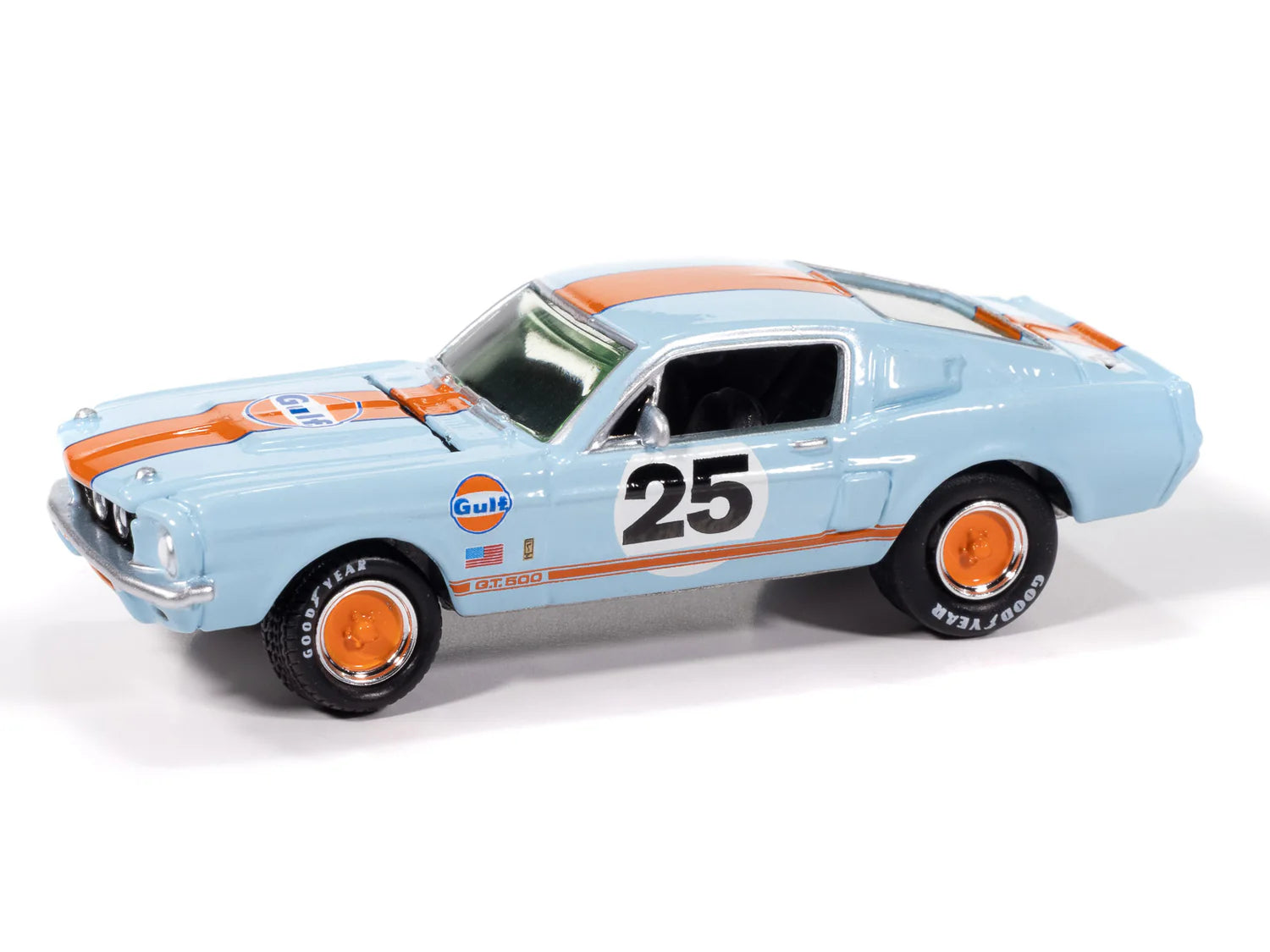 1967 Shelby GT - 500 in Gulf Light Blue with Orange Stripe (JLMC038-3)