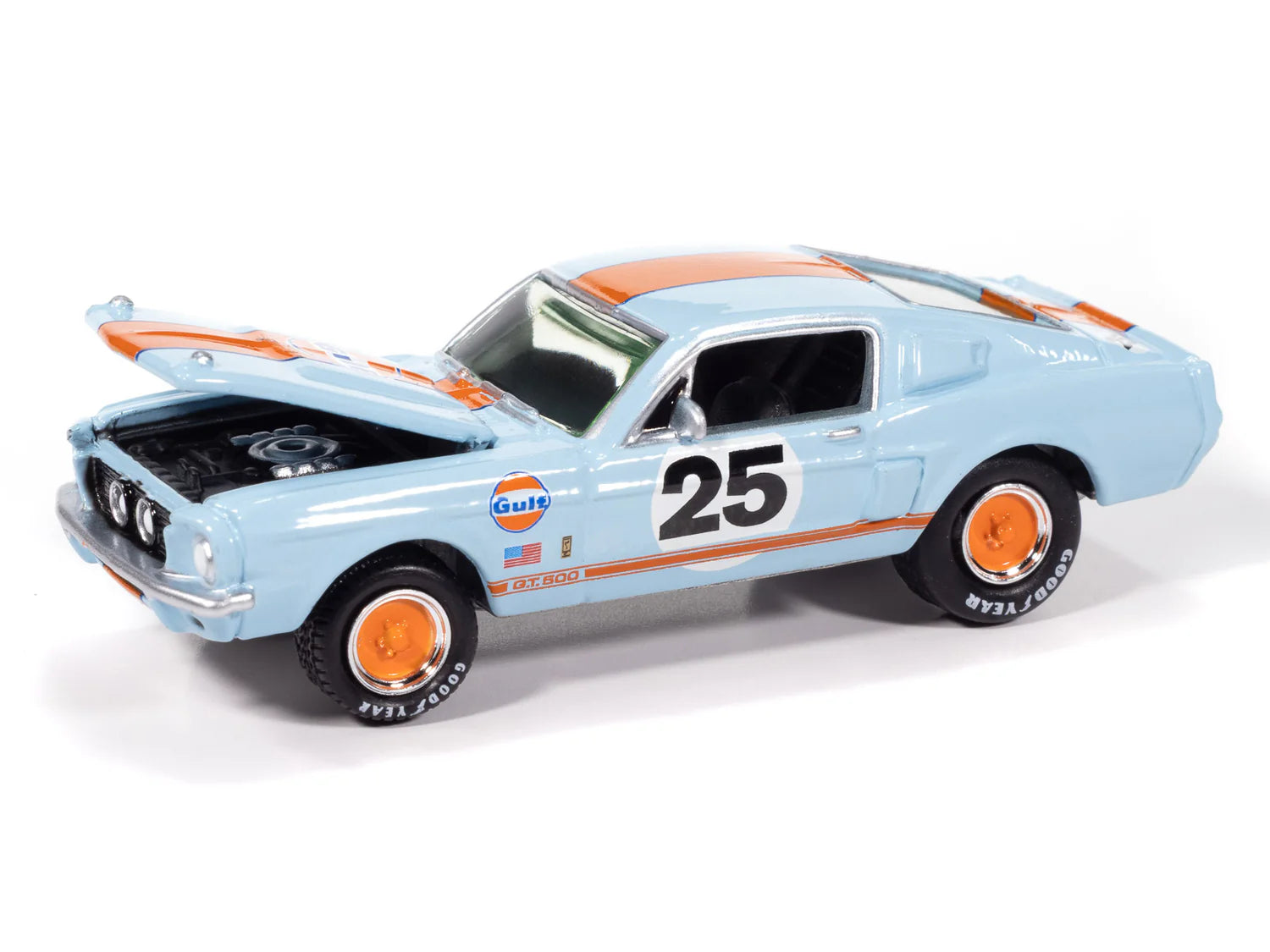 1967 Shelby GT - 500 in Gulf Light Blue with Orange Stripe (JLMC038-3)