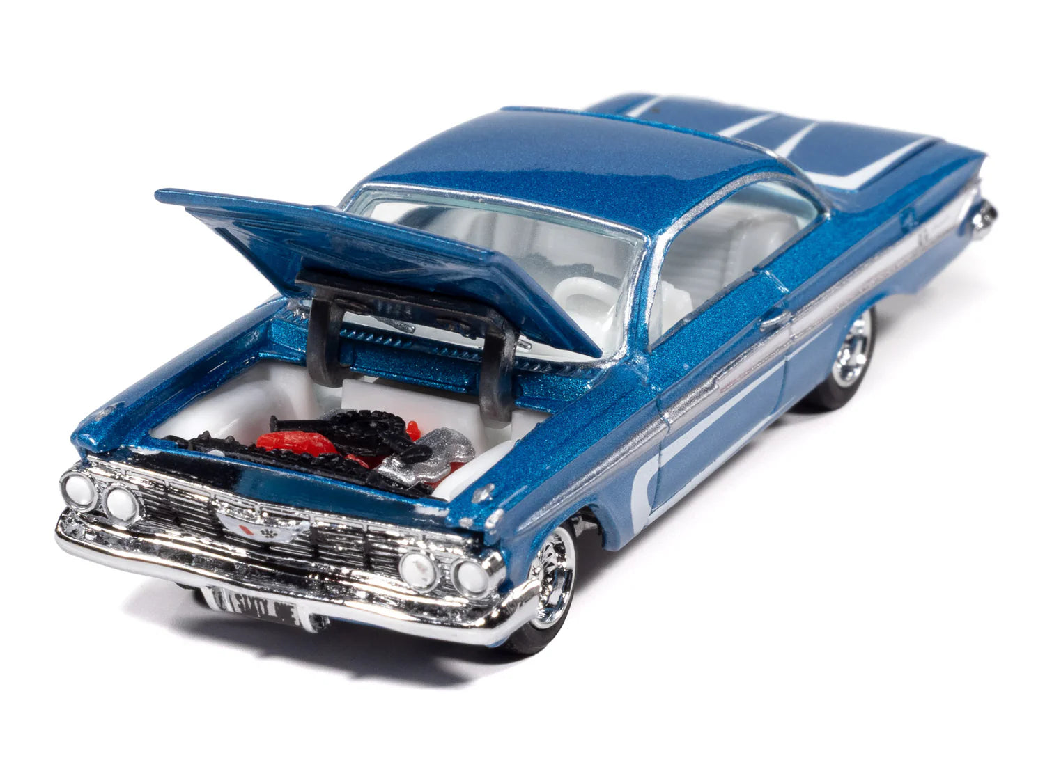 Johnny Lightning-1961 Chevrolet Impala SS 409 ("Scarpin"-Metallic Blue ) JLSP406B