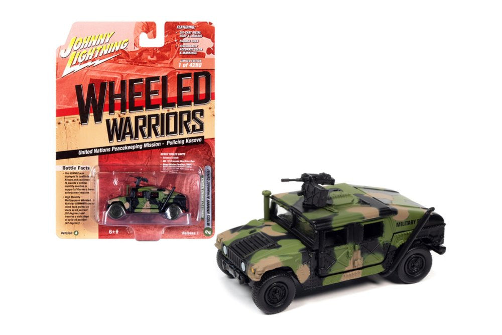 HUMVEE M1025 HMMWV Camouflage – Johnny Lightning Wheeled Warriors 1:64 – JLML006-1A-2