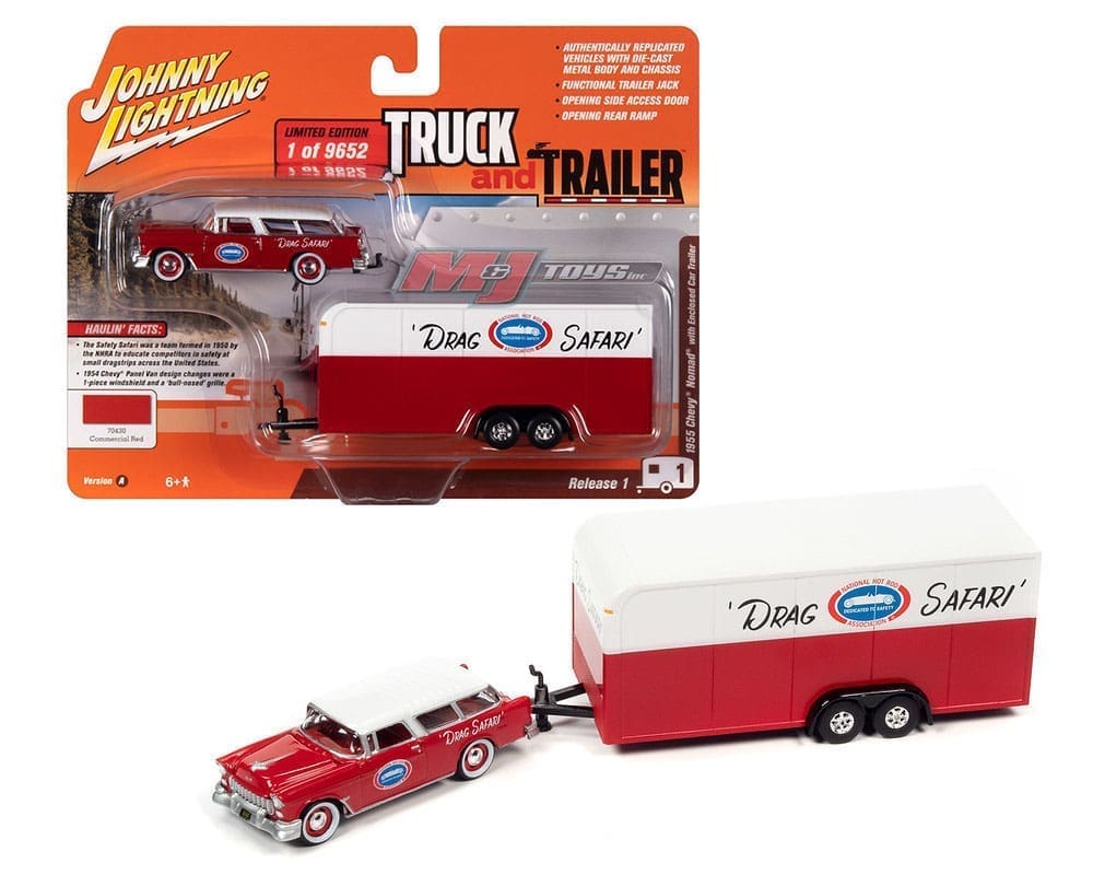 1955 Chevrolet Nomad with Enclosed Trailer NHRA - Race Safety -Drag Safari