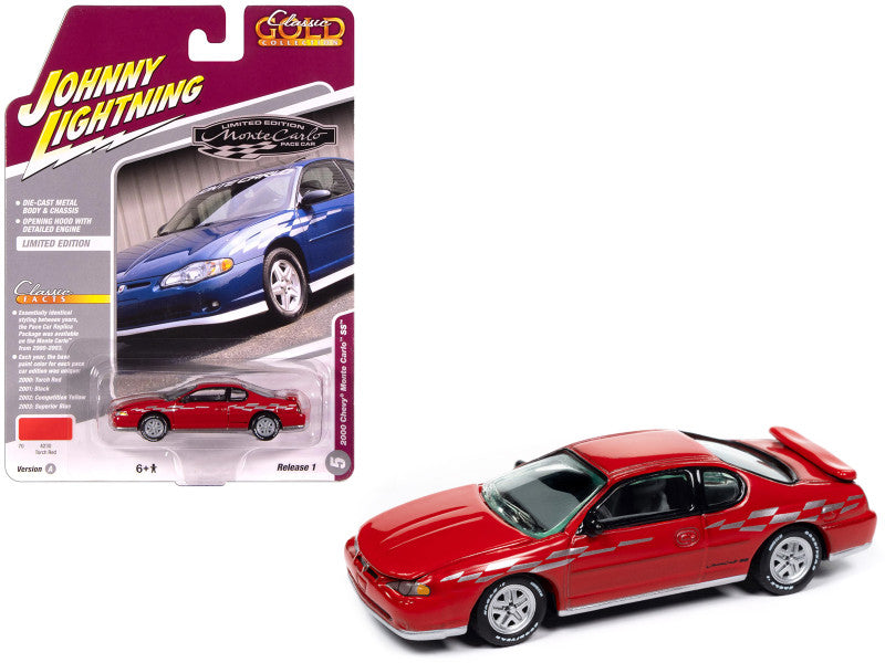 Johnny Lightning- 2000 Chevrolet Monte Carlo SS (Torch Red) JLSP391-A