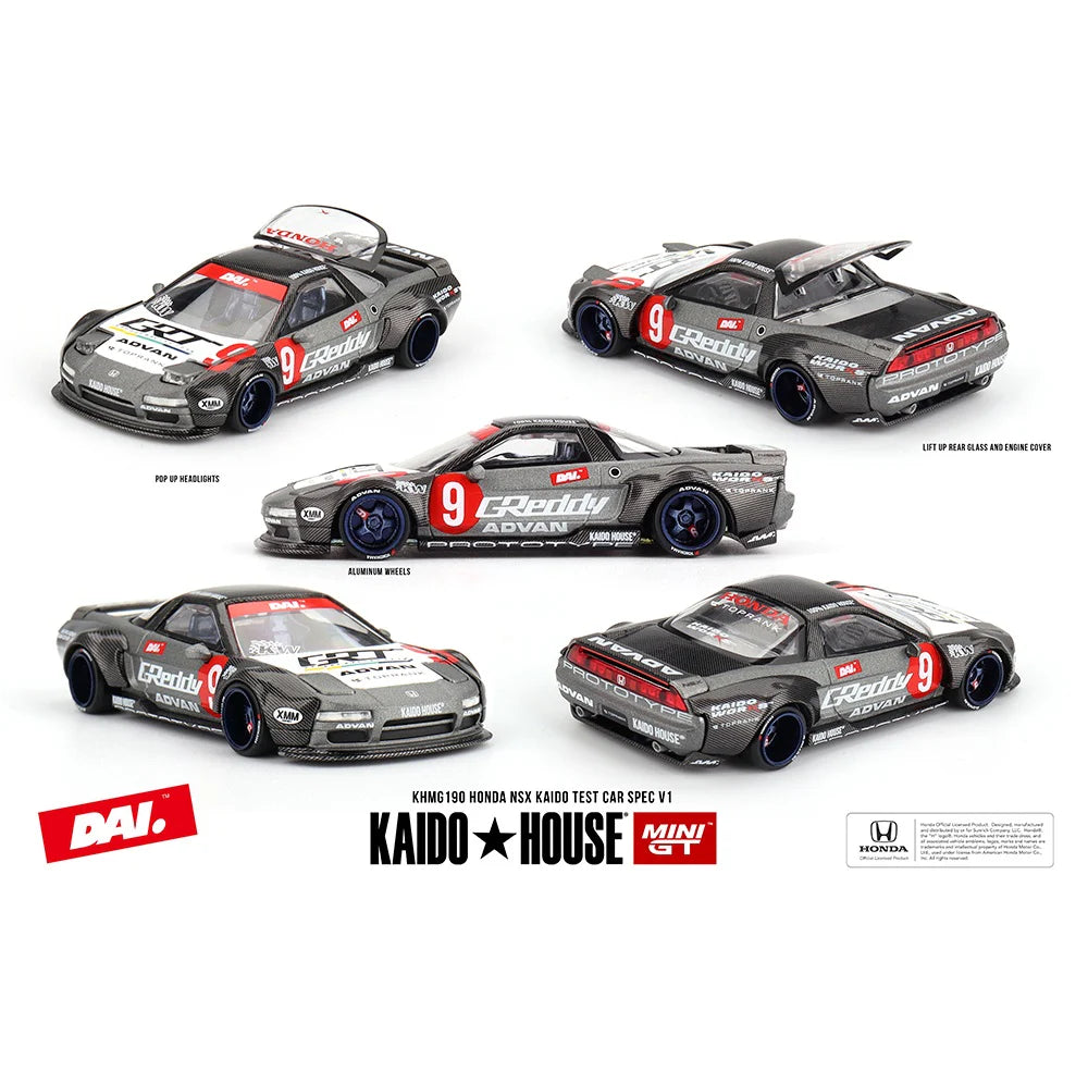(PRE-ORDER, Q3, 2025) Kaido House x Mini GT - Honda NSX Kaido Test Car Spec V1 (KHMG190)