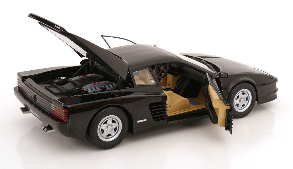 KK SCALE 1/12-1986 Ferrari Testarossa (Noir/Black)