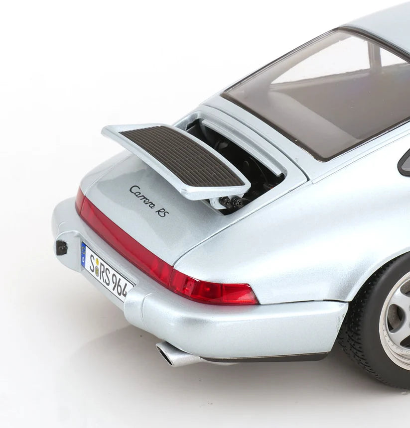 KK-Scale 1:12 Porsche 911 (964) RS Coupé 1992 – Jantes Speedline – Argent Polaire – KKDC120245S
