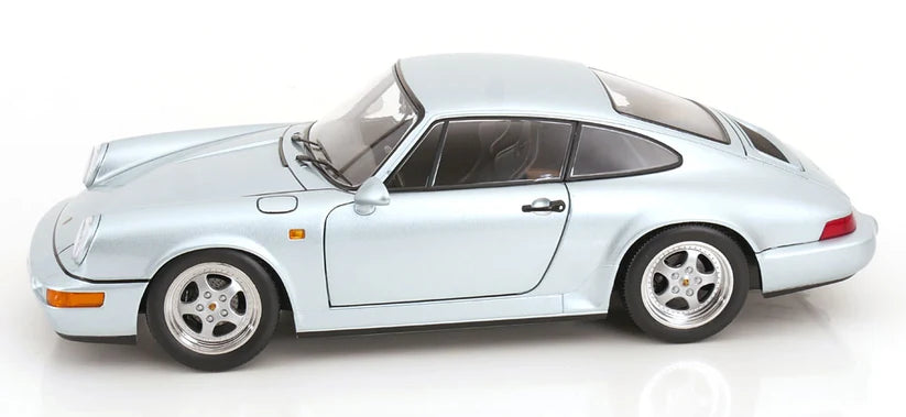 KK-Scale 1:12 Porsche 911 (964) RS Coupé 1992 – Jantes Speedline – Argent Polaire – KKDC120245S