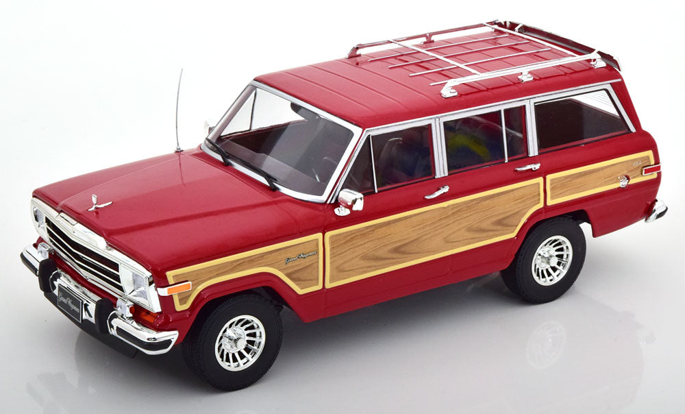 1989 Jeep Grand Wagoneer, (red with classic wood paneling)