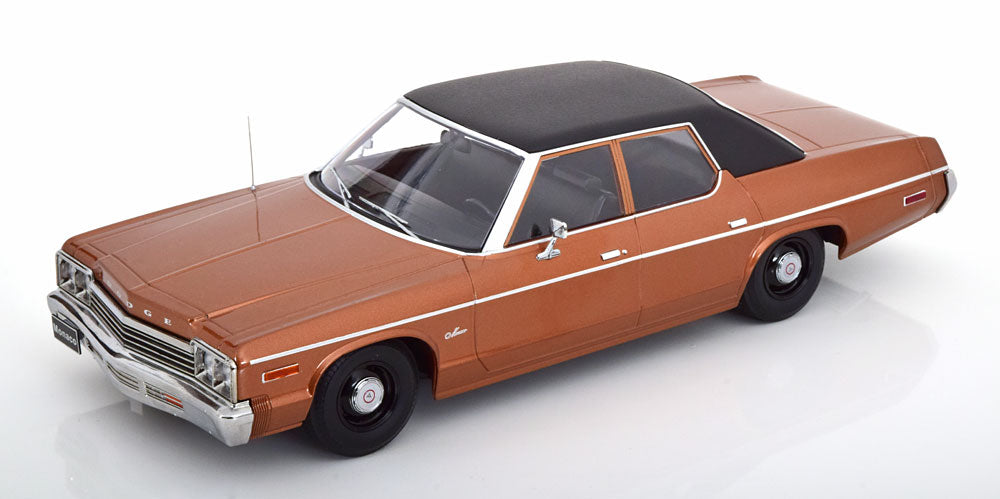KK-SCALE-DODGE - 1974 MONACO (Brown Metallic-Black Roof)