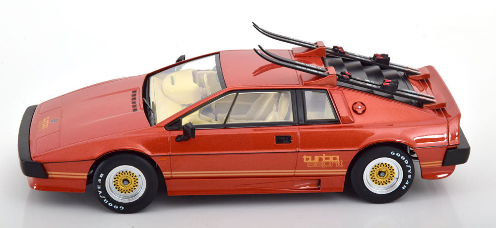1981 Lotus Esprit Turbo -James Bond-For Your Eyes Only - with Skis - Copper