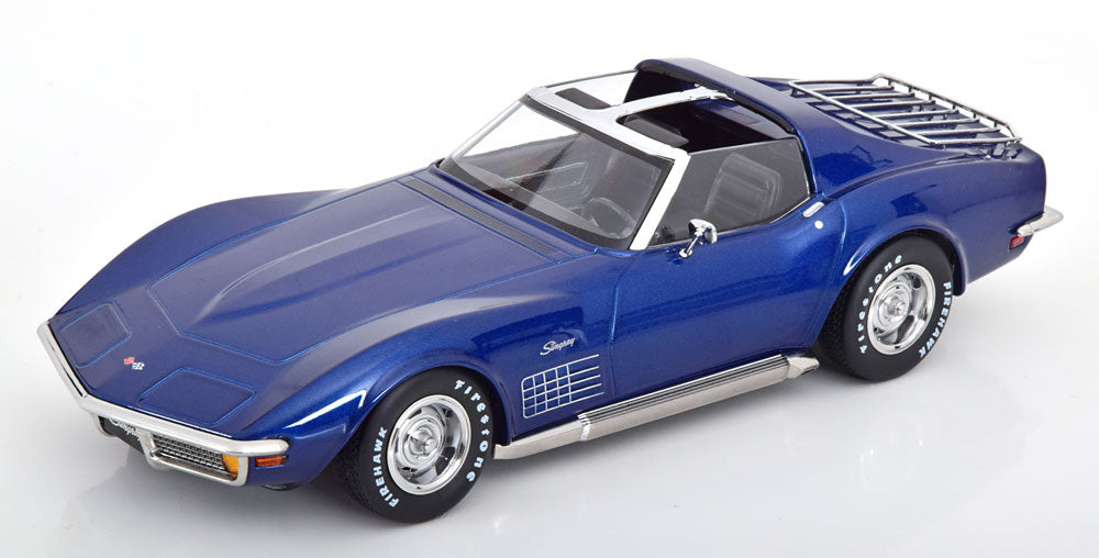 1972 Chevrolet Corvette C3, Blue, removable roof parts
