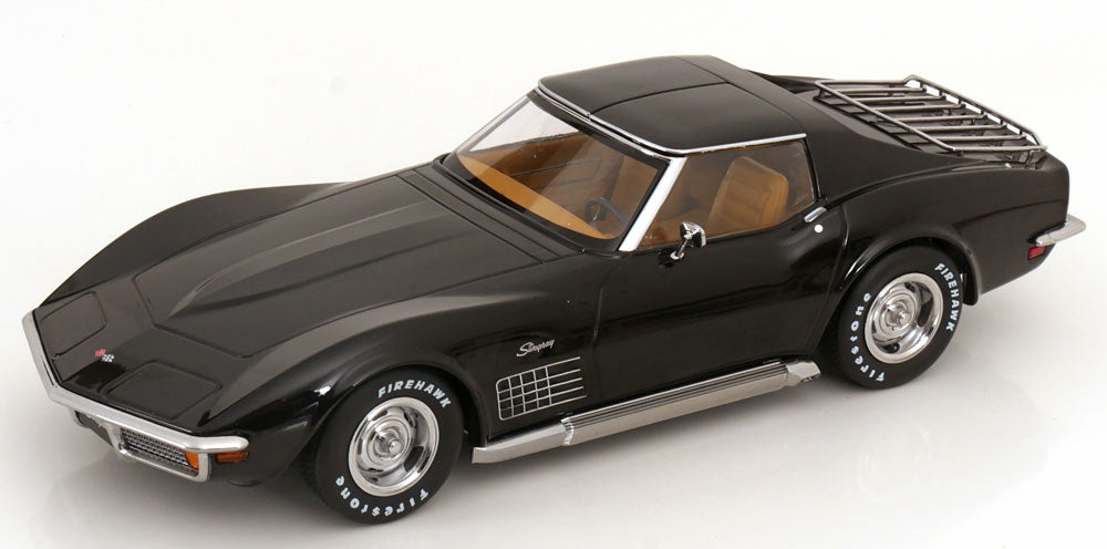 1972 Chevrolet Corvette C3, Noir, pièces de toit amovibles