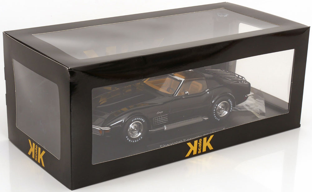 1972 Chevrolet Corvette C3, Noir, pièces de toit amovibles